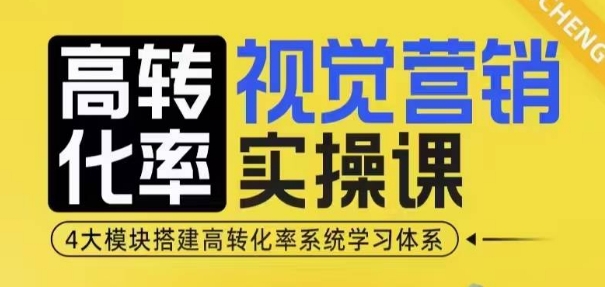 高转化率·视觉营销实操课,4大模块搭建高转化率系统学习体系-天娱网创