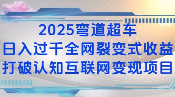2025弯道超车日入过K全网裂变式收益打破认知互联网变现项目【揭秘】-天娱网创