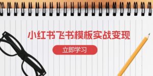 小红书飞书 模板实战变现:小红书快速起号,搭建一个赚钱的飞书模板-天娱网创