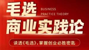 毛选商业实践论，读透《毛选》掌握创业必胜密匙-天娱网创