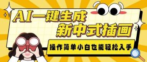 AI一键生成新中式插画， 操作简单，小白也能轻松入手-天娱网创