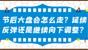 某公众号付费文章：节后大盘会怎么走？延续反弹还是继续向下调整？-天娱网创