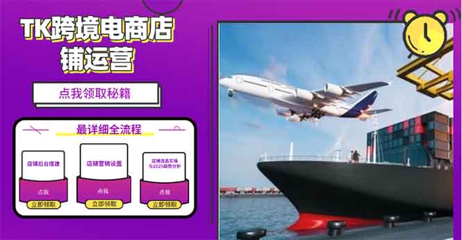 2025TK跨境电商选品趋势0到1店铺搭建最全实操讲解,轻松在家把货卖出国-天娱网创