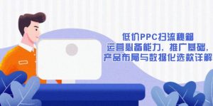 低价PPC扫流秘籍：运营必备能力, 推广基础, 产品布局与数据化选款详解-天娱网创