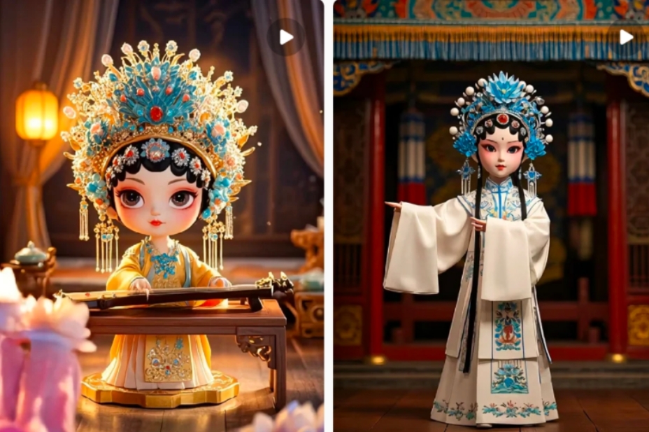 利用AI制做Q版古风娃娃视频，只需三步新手也能做出流量好到爆(附教程+提示…-天娱网创