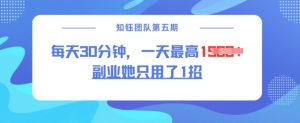 副业她只用了1招，每天30分钟，无脑二创，一天最高1.5k-天娱网创