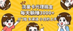 流量卡代理掘金,0门槛,每天躺赚3000+,多种推广渠道,新手小白轻松上手-天娱网创