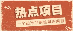 一个超冷门的信息差项目，出售各种协议模板，一个月收益竟高达20000+-天娱网创