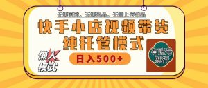 快手小店代运营躺赚项目 二八分成 长期稳定 保底月入3k+-天娱网创