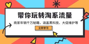 带你玩转淘系流量,商家年销千万秘籍,涵盖黑科技、大促维护等-天娱网创