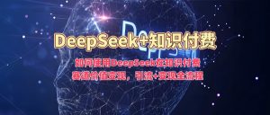如何使用DeepSeek在知识付费赛道价值变现，引流+变现全流程-天娱网创
