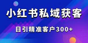 2025最新小红书平台引流获客截流自热玩法讲解,日引精准客户300+-天娱网创