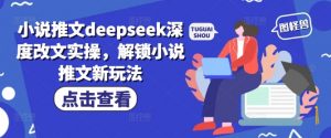小说推文deepseek深度改文实操，解锁小说推文新玩法-天娱网创