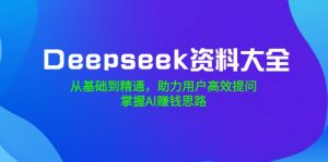Deepseek资料大全，从基础到精通，助力用户高效提问，掌握AI赚钱思路-天娱网创