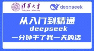 清华大学讲DeepSeek最全教程，从入门到精通，deepseek一分钟干了我一天的活-天娱网创