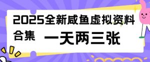 2025全新闲鱼虚拟资料项目合集，成本低，操作简单，一天两三张-天娱网创