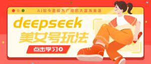 借助deepseek创作出各种风格的美女视频，7天快速涨粉，多种变现月入万元-天娱网创