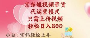 京东短视频带货，2025翻身项目，只需上传视频，单月稳定变现8k+【揭秘】-天娱网创