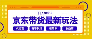 京东带货最新玩法，日入1000+，操作超简单，有手就行-天娱网创