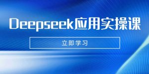 Deepseek应用实操课：AI制作数字妈妈、写真、短视频，辅导作业，PPT制作等-天娱网创