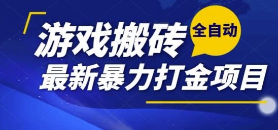 热门副业,全自动游戏打金搬砖,单账号一天收益1-2张,可多开矩阵操作日入1k【揭秘】-天娱网创
