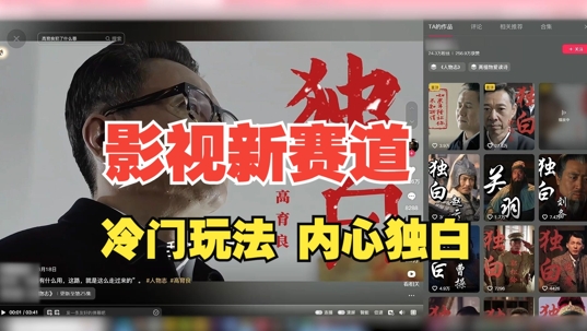 最新影视解说玩法，人物独白，30天涨粉24万+，全流程拆解【揭秘】-天娱网创