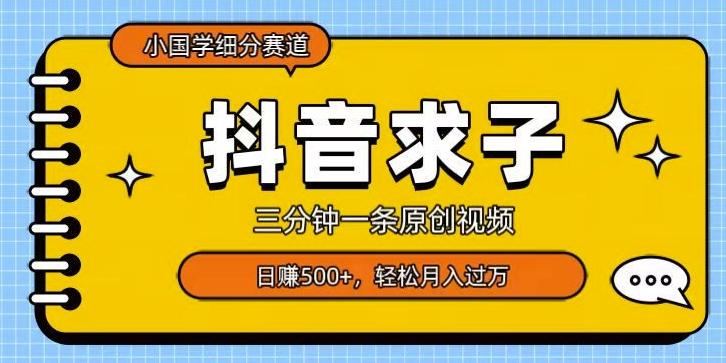 小国学细分赛道，三分钟一条原创视频，日赚500+，可矩阵复制-天娱网创