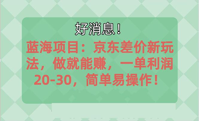 越早知道越能赚到钱的蓝海项目：京东大平台操作，一单利润20-30，简单…-天娱网创