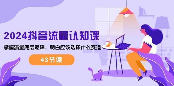 2024抖音流量·认知课：掌握流量底层逻辑，明白应该选择什么赛道 (43节课-天娱网创