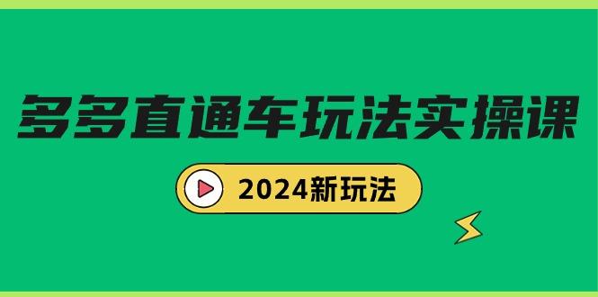 (9412期)多多直通车玩法实战课，2024新玩法(7节课)-天娱网创