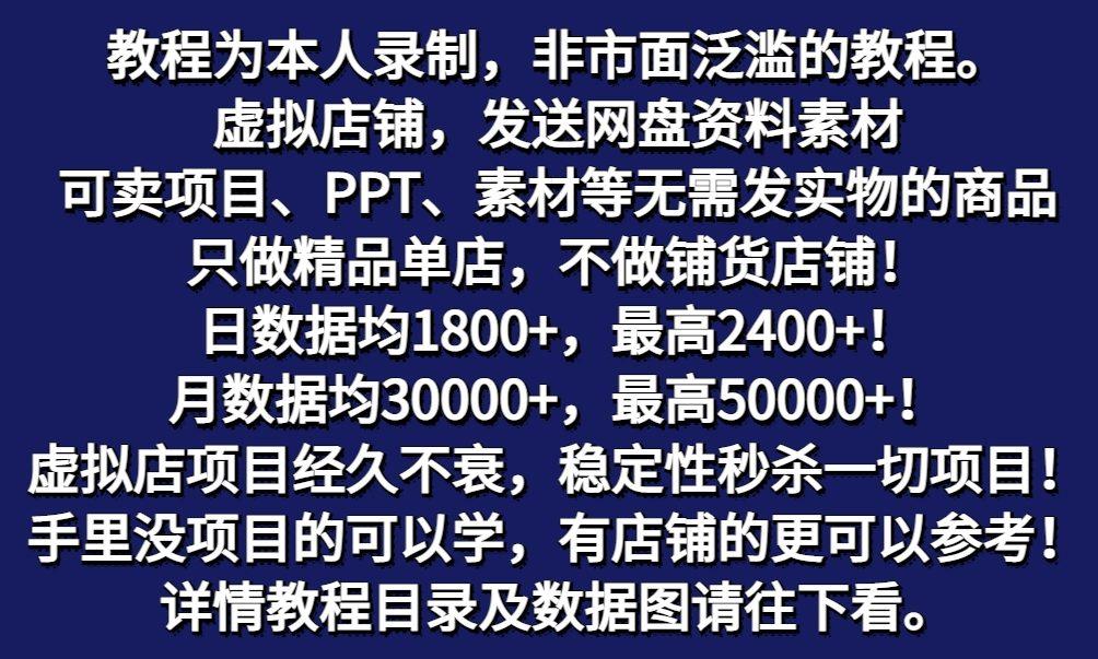 图片[2]-拼多多虚拟电商训练营月入50000+你也行，暴利稳定长久，副业首选-天娱网创