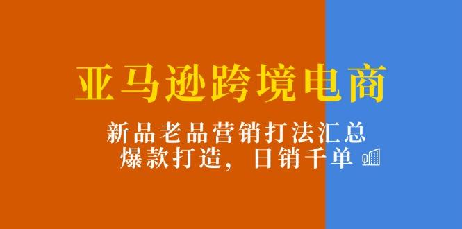 亚马逊跨境电商：新品老品营销打法汇总，爆款打造，日销千单-天娱网创
