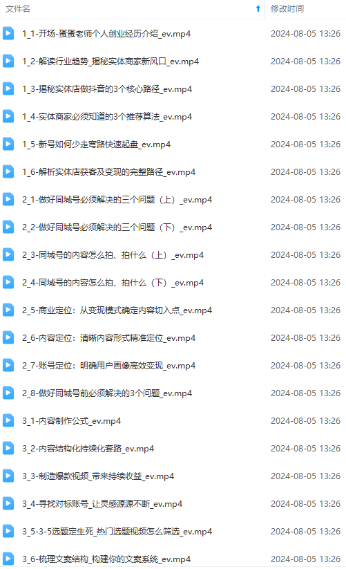 图片[1]-实体店老板获客特训营：认知、定位、文案、矩阵、直播、AI等(72节-天娱网创