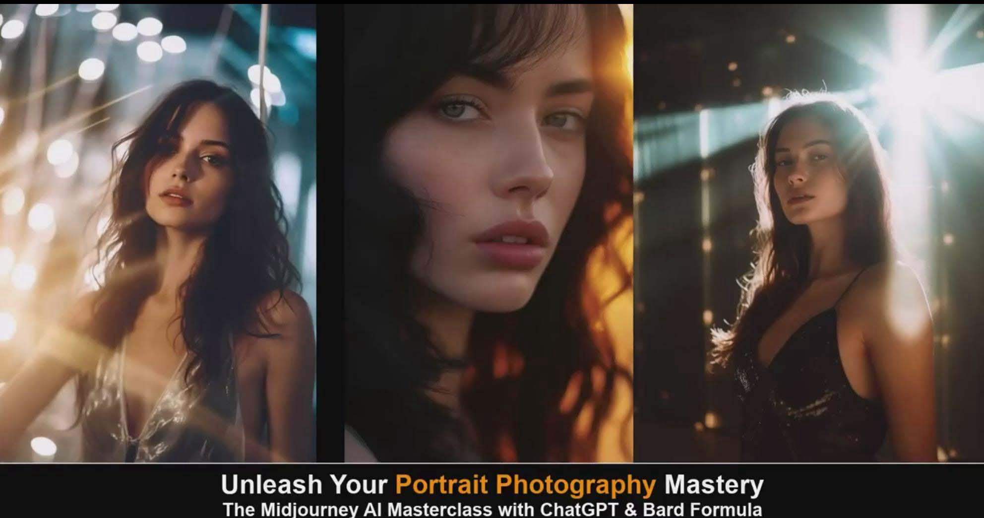 图片[6]-(9312期)Midjourney v5 ChatGPT 和 Bard AI人工智能人像摄影大师班-15节-中英字幕-天娱网创