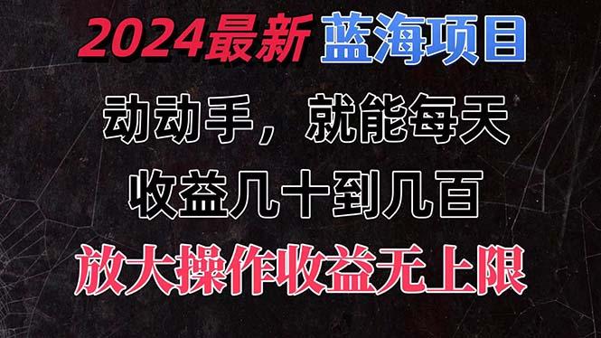 有手就行的2024全新蓝海项目，每天1小时收益几十到几百，可放大操作收…-天娱网创