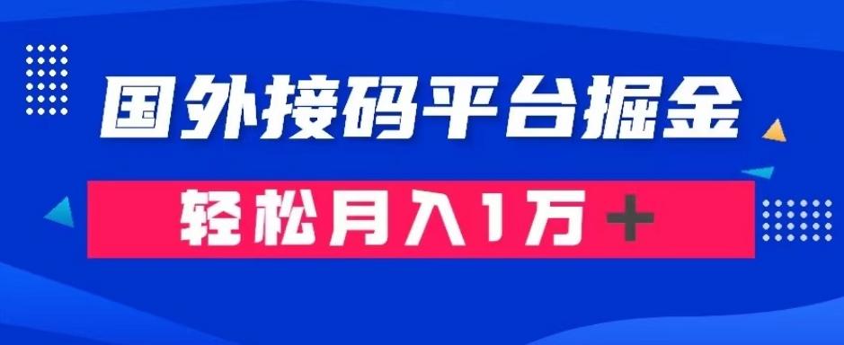 通过国外接码平台掘金：成本1.3，利润10＋，轻松月入1万＋【揭秘】-天娱网创