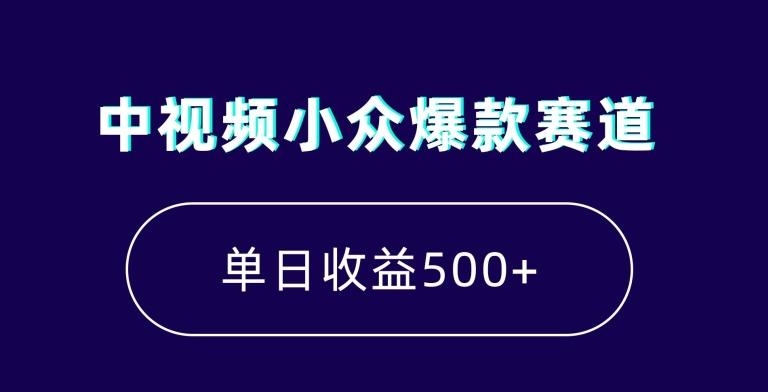 中视频小众爆款赛道，7天涨粉5万+，小白也能无脑操作，轻松月入上万【揭秘】-天娱网创