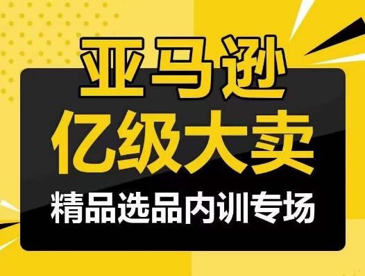 亚马逊亿级大卖-精品选品内训专场，亿级卖家分享选品成功之道-天娱网创