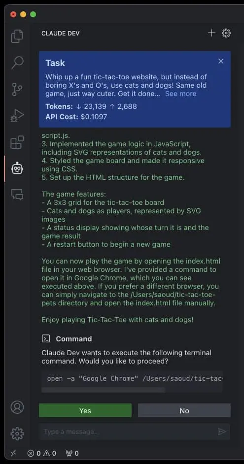 Claude Dev｜AI编程-天娱网创