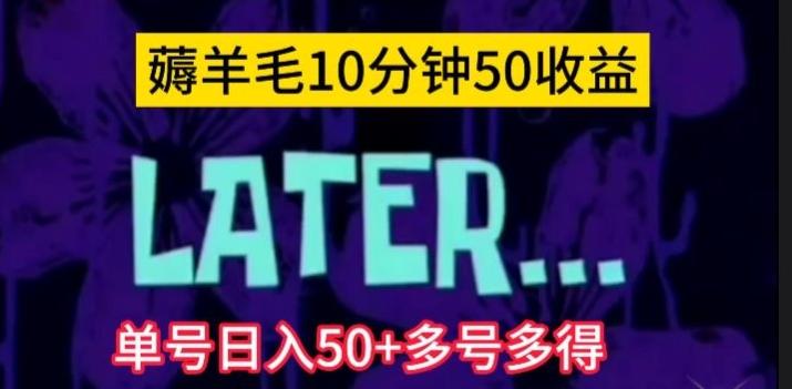 美团薅羊毛玩法，单号日入50+多号多得【仅揭秘】-天娱网创