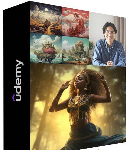 MidjourneyAI绘画艺术生成的大师级写作提示指南教程-8节视频课-中英字幕-天娱网创