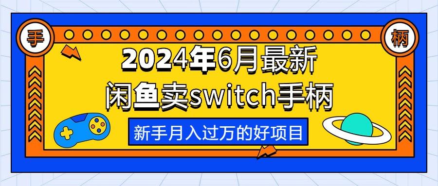 2024年6月最新闲鱼卖switch游戏手柄，新手月入过万的第一个好项目-天娱网创