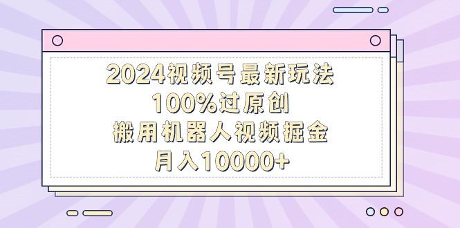 2024视频号最新玩法，100%过原创，搬用机器人视频掘金，月入10000+-天娱网创
