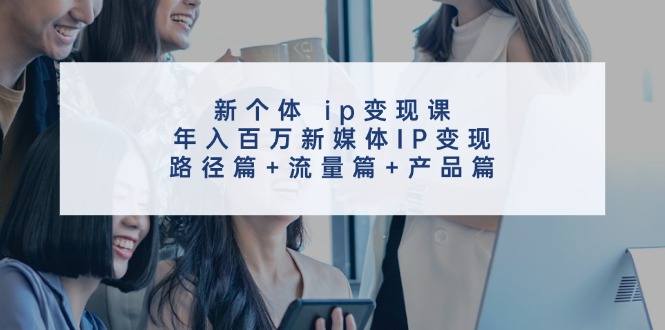 新个体ip变现课，年入百万新媒体IP变现，路径篇+流量篇+产品篇-天娱网创