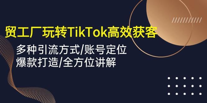 外贸工厂玩转TikTok高效获客，多种引流方式/账号定位/爆款打造/全方位讲解-天娱网创