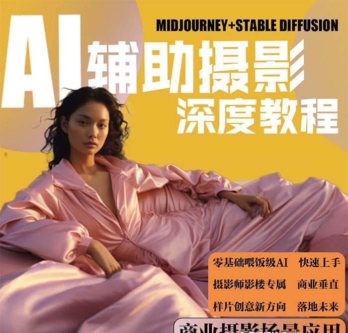 (8727期)2024年AI辅助摄影人工智能商业应用摄影课程(37节课)-天娱网创