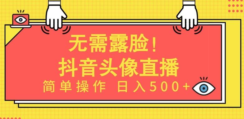 无需露脸，Ai头像直播项目，简单操作日入500+【揭秘】-天娱网创