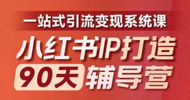 小红书IP打造90天辅导营(第十期)​内容全面升级，一站式引流变现系统课-天娱网创