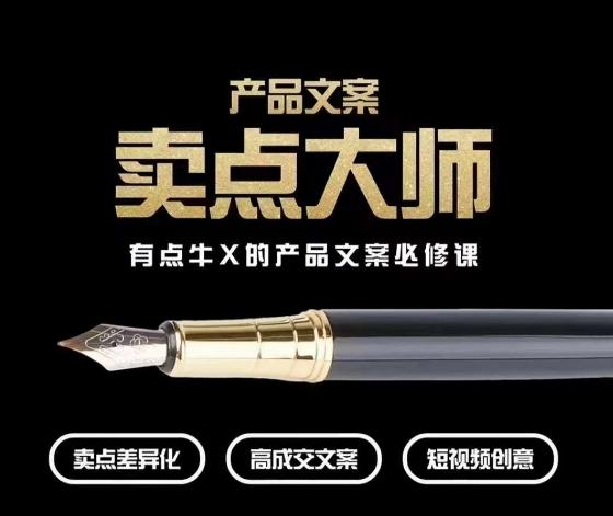 产品文案【卖点大师】高转化电商,有点牛X的产品文案必修课
