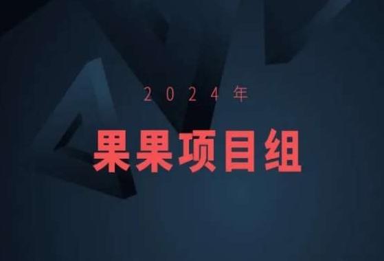 2024年果果项目组项目合集-果果最新项目-天娱网创